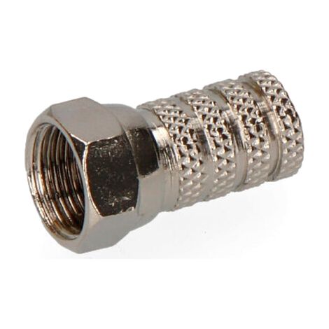 Conector "F" macho parabólica metálico calidad Supra (1/2)