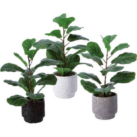 1 Pezzo Vaso Decorativo Casa con Pianta Artificiale 42 cm 3 Colori (1/2)