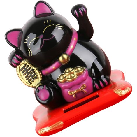Charme de voiture en polystyrène - 14 cm - Décoration silencieuse - En polystyrène - Statue de chat réussie (1/5)