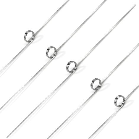 10 x Stainless Steel Torsion Springs Wire Diameter 0.3 mm Inner Diameter 3 mm Arm Length 30 mm Angle 180° 3 Turns Left Rotation 0.3 x 3 x 30 mm (1/5)