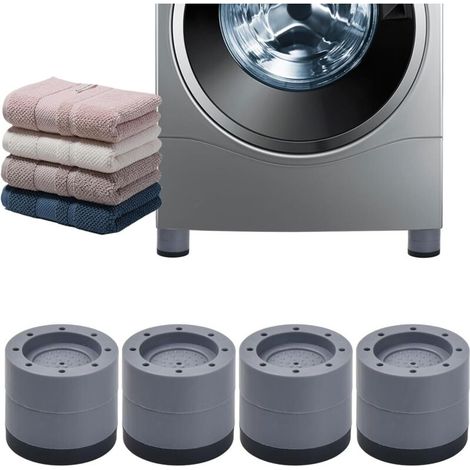 4 Pcs Patin Anti Vibrations Lave Linge Universel. Pied Caoutchouc Antidérapant. Tapis Anti-vibration Machine à Laver Coussinets. Amortisseurs Antivibration pour Machines à Laver et Sèche-Linge (6cm) (1/5)