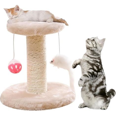 Árbol para gatos y rascador, árbol para gatos con plataforma de felpa, árbol para gatos, rascador para gatos (1/5)