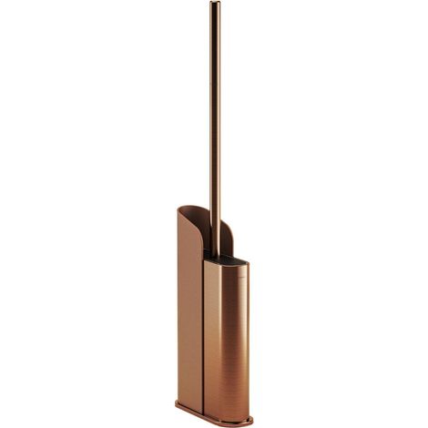 COSMIC Silicone Toilet Brush, Floor or Self-Adhesive Copper PVD, Flat Collection