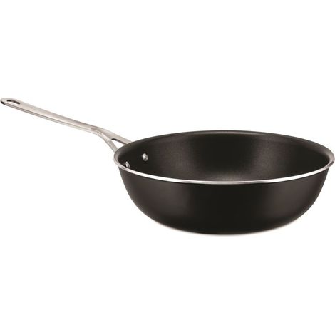 Alessi Pots & Pans Padella Alta D 28 Cm con Manico Nero