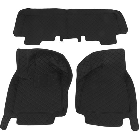 Tapis de sol voiture 3 pièces Kit Avant Arrière Antidérapant Résistant à l'usure Protection Pieds Remplacement pour Tesla Model S 2014 2015 (1/5)