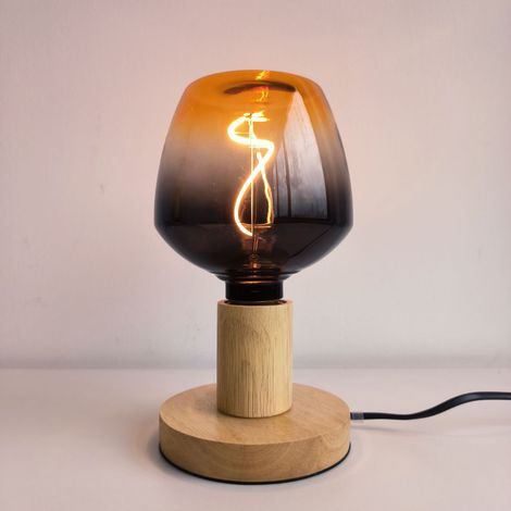 Bombilla LED Decorativa E27 4W 1800K Filamento Degradado Negro y Naranja (1/2)