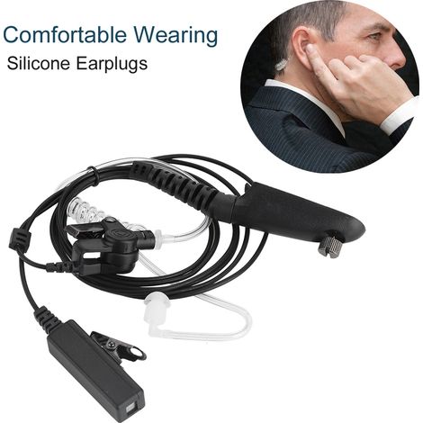Écouteur PTT avec tube acoustique anti-radiation 1,2 m pour Motorola (1/5)