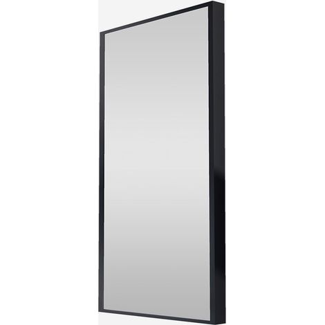 Moderner Wandspiegel mit Holzrahmen 60x80 Astana A - Schwarz