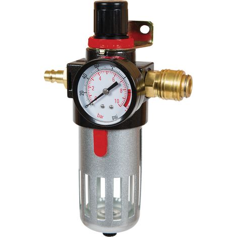 Einhell Filtre + régulateur de pression pour Compresseur (Filetage mâle R 3/8")