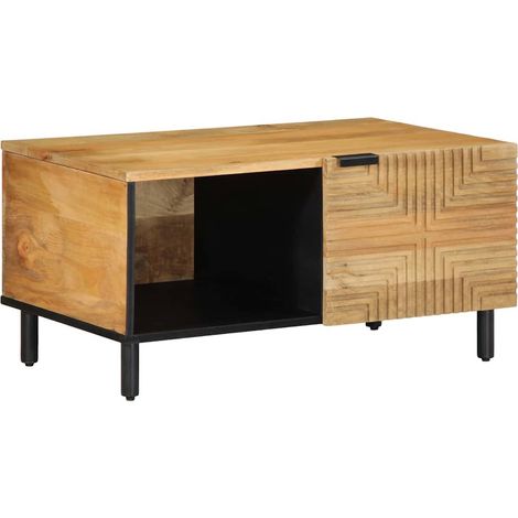 Couchtisch Braun 80x50x40 cm Massivholz Mango