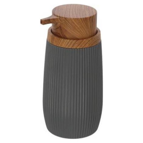 Distributeur De Savon Series London Effet Bois Gris Et Marron