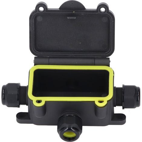 Boîte de jonction électrique étanche IP68, câblage à 4 voies, boîtier de cordon d'alimentation en plastique 450V pour éclairage paysager LED extérieur (1/5)