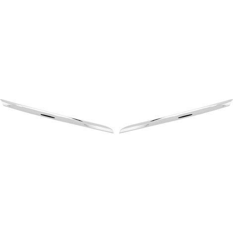Profilo decorativo cromato per la griglia del paraurti anteriore, elegante protezione per Clio IV Facelift 2016-2019 (1/5)