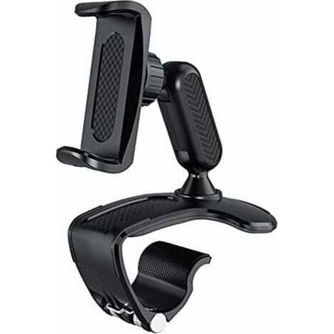 pair Aiperq Support Portable Voiture, Tableau de Bord de Voiture Support de téléphone Support de téléphone Portable Voiture 360 derés de Rotation visière rétroviseur Clip Support de Montae (1/5)