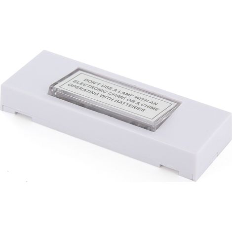 Bouton poussoir Blanc + lampe - Chacon