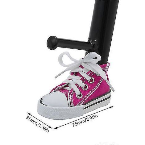 Kreative Motorrad-Seitenständer-Abdeckung, Mini-Schuh-Fahrrad-Fußstütze, Motorrad-Seitenständer 7,5 cm, Dekoration, Motorradteile – 1 Stück, rosarot (1/5)