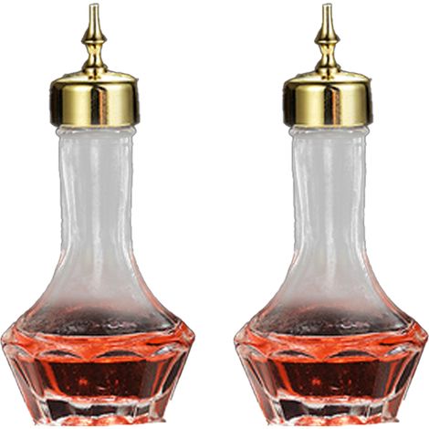 Flacon Doseur Bitters - Verre Trempé 30 ml - Col Étroit et Base Lestée - Pour Cocktails Professionnels ou Maison - 1 Pièce (1/5)