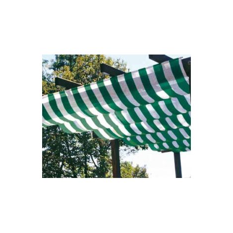 Rotolo 5 mt Telone Ombreggiante Frangisole Bicolore Bianco/Verde - H 400 - per Copertura Pergola/Gazebo (1/2)