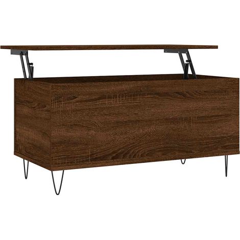 Maison Exclusive - Couchtisch Braun Eichen-Optik 90x44,5x45 cm Ho