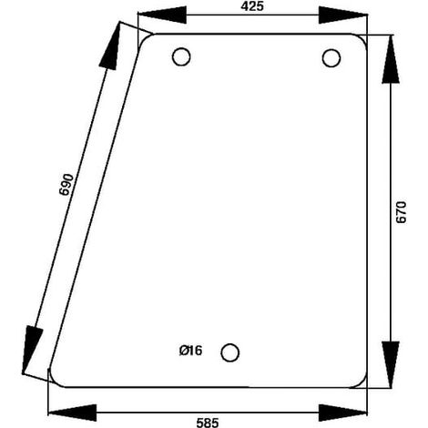 Vitre latérale UNIVERSEL D7309 (1/2)