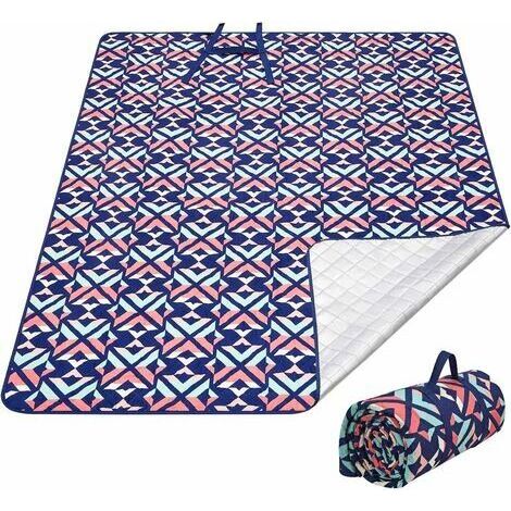 Couverture de Pique-Nique Extra Large Nappe Picnic Imperméable Tapis Anti Sable Isolation Thermique Fond de Films en Aluminium Lavable en Machine pour Camping Voyage Parc Plage 150 × 200 cm (1/5)