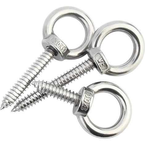 Boulon à œil de levage en acier inoxydable 304, crochets anneau rond (1/5)