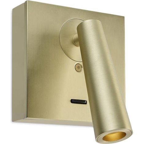 Leds-C4 Gamma - Lampada da lettura a parete a LED oro satinato 179lm 2700K (1/2)