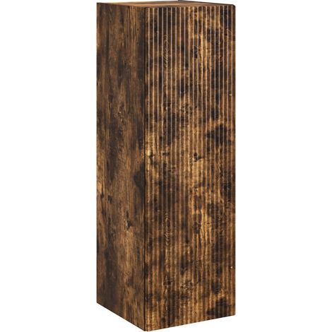 Wandmontierter Badezimmerschrank Geräucherte Eiche vidaXL