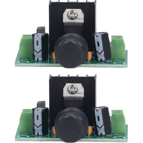 Lot de 2 plaques régulatrices de tension XHM197, module linéaire LM317, capteur AC/DCDC, grande dissipation thermique (1/5)