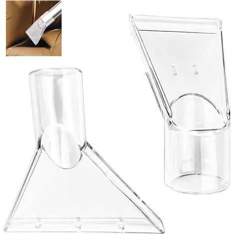 2 Pièces Tête Pivotante Aspirateur, Aspirateur Suceur Injecteur Extracteur Buse Aspirateur Eau, 38MM Buse D'extraction Pulvérisation, pour Nettoyer les Tissus D'ameublement, Entretien Auto (1/5)