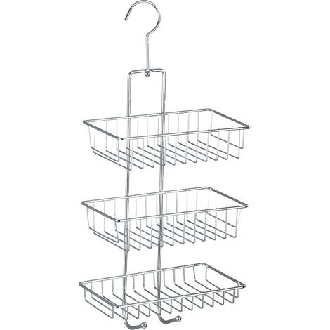 WENKO Exclusiv Duschcaddy Nivala 3 Ablagen, Chrom, Silber glänzend, Stahl chrom (1/5)