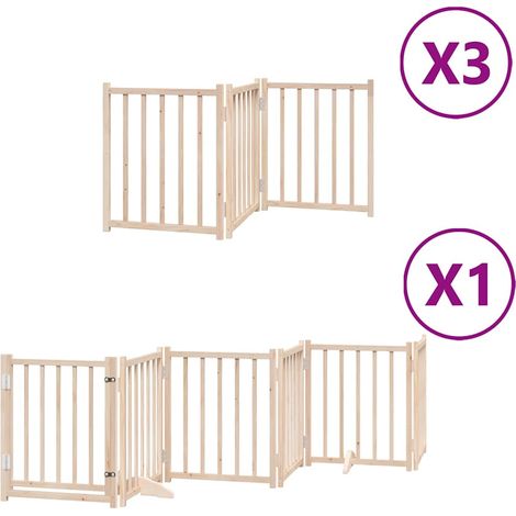 Maison Exclusive - Cancello per Cani Porta Pieghevole 15 Pannelli 750 cm in Pioppo