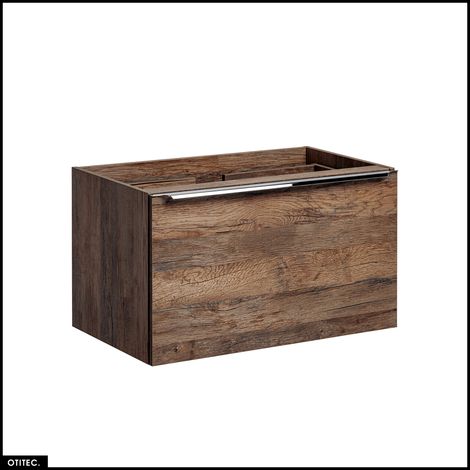 Meuble sous vasque - 80 cm - 2 tiroirs - BOLD OAK (1/5)