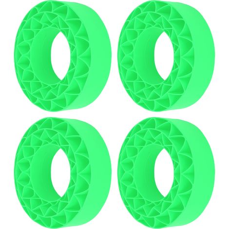 Lot de 4 inserts de pneu en silicone pour SCX10 III 106x42mm, couleur vive, mousse verte pour pneus de 1,9 pouce (1/5)