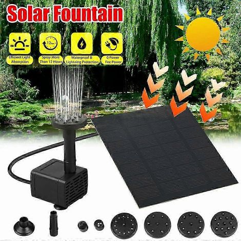 Fontaine solaire 1,2 W / Fontaine solaire d'extérieur - 1,2 W (1/5)