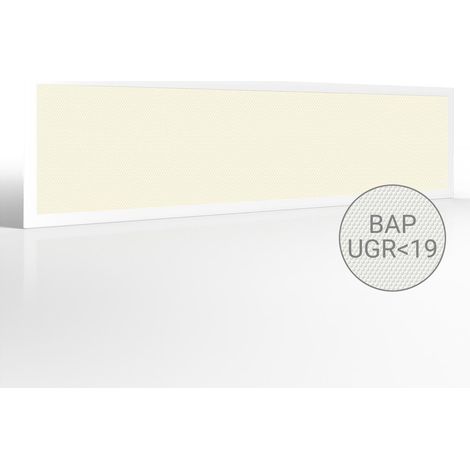 LED Panel 120x30cm 40W UGR19 110lm/w Rahmen weiß - Lichtfarbe: Warmweiß 3000K (1/5)