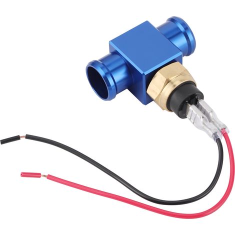 Thermostat, interrupteur de température d'eau, ventilateur de liquide de refroidissement de radiateur, capteur de température pour moto, quad et véhicule tout-terrain (bleu) (1/5)