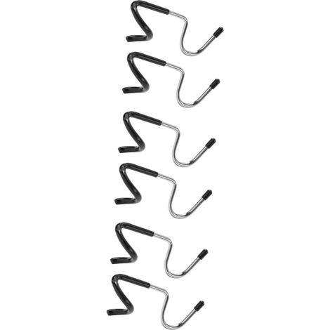 Set of 5 Stainless Steel Pegboard Hooks for Storing Tools