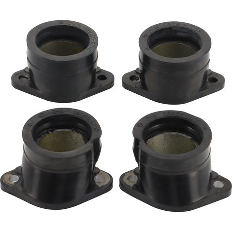 set of four carburetor gasket fittings is compatible with the intake manifolds of the Kawasaki Z750, ZR750, GT750 and Zephyr 750.--BIEMMEDUE (1/5)