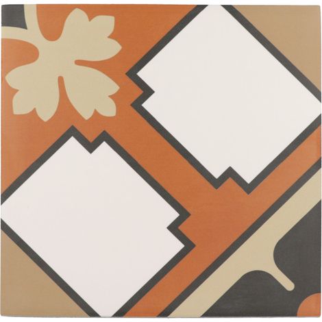 Aelle - Carrelage sol / mur effet ciment à motif 20x20 cm RIVOLI - TURIN - Vendu par boîte de 1 m² (1/2)