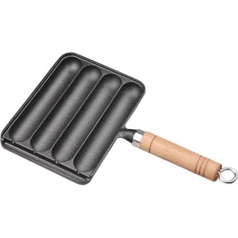 en Fonte, Marmite pour la Cuisson de Saucisses GrilléEs, Marmite à Saucisses GrilléEs Pré-AssaisonnéEs à la Maison, Horizontale (1/4)