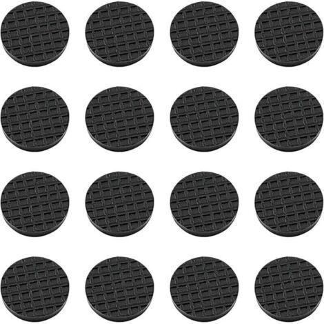Ensemble de 16 protections pour meubles, tapis antidérapants, tapis auto-adhésifs, protections de sol, ronds, 20 mm