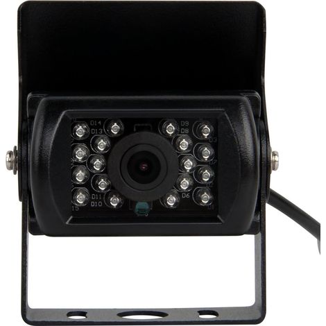 Cámara de visión trasera a color para coche con visión nocturna amplia de 120° (18 luces infrarrojas) para coche, automóvil, caravana, camión (1/5)
