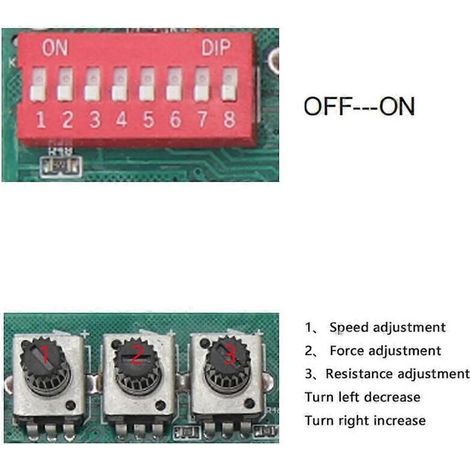 Carte de commande de remplacement pour motorisation de portail coulissant, circuit imprimé principal pour moteur de portail, ouvre-portail universel avec indicateurs (1/3)