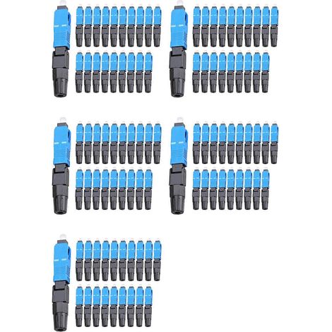 100 connecteurs rapides fibre optique SC/UPC pré-enfouis, adaptateur fibre pour installation sur site (1/5)