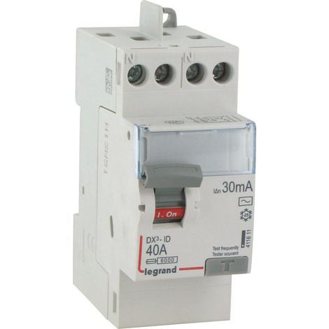 Interrupteur différentiel bipolaire - type ac bg a raccordement direct par peigne 40