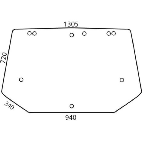 Cristal trasero superior UNIVERSAL D6722A (1/2)