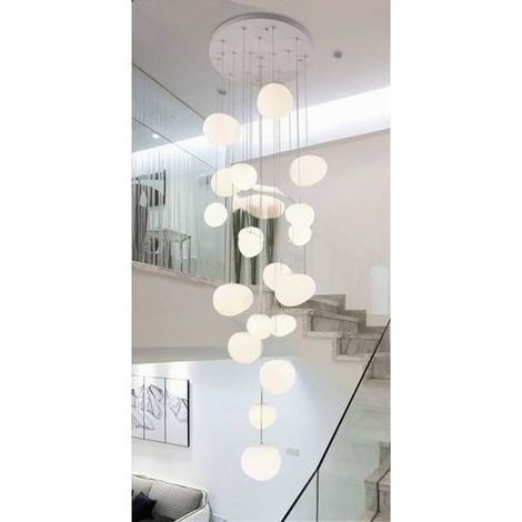 Lampadario Da Soffitto A Sospensione Lampada Moderno Con 19 Sfere Gocce G9 B95