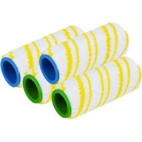 Ensemble de 4 rouleaux en microfibre pour brosses d'aspirateurs Kärcher FC3, FC3D, FC5 et FC7 rouleaux de rechange lavables, grande capacité de rétention de poussière (1/5)