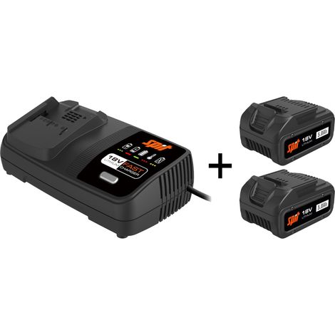 Spit – Pack énergie 18V avec 2 batteries 5Ah et chargeur rapide – Compatible AG18, D18, S18 – 54548 (1/2)